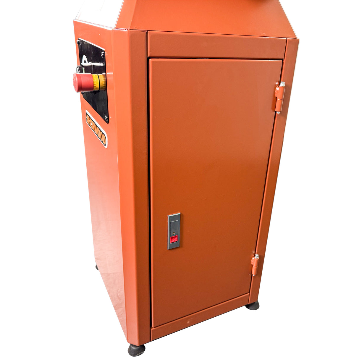 Sherwood Pedestal Oscillating Spindle Sander 750W Cabinet Stand in action on wood piece