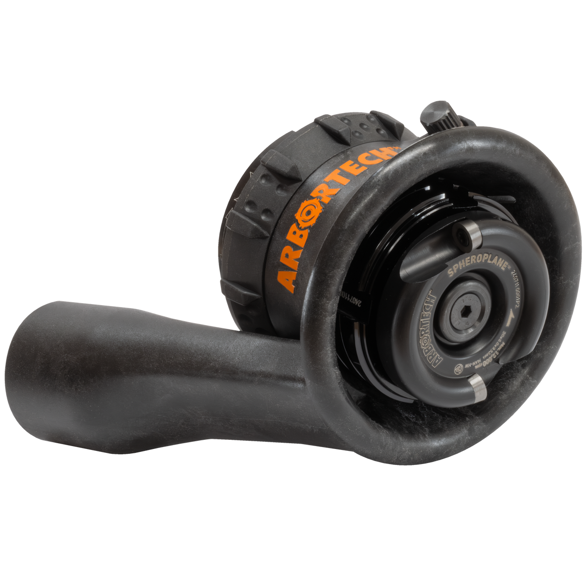 Arbortech SpheroPlane attachment carving wooden bowl with angle grinder