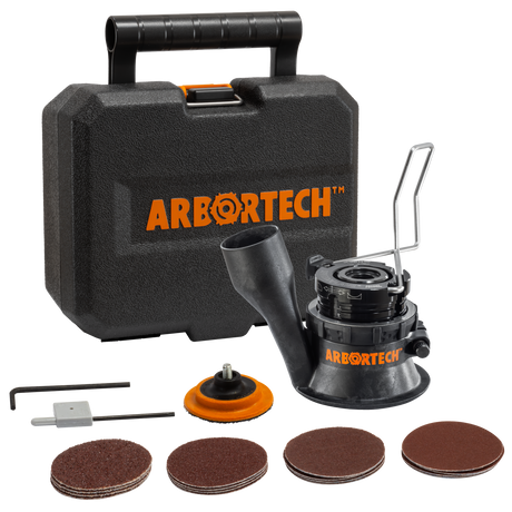 Arbortech SpheroPlane Angle Grinder Attachment carving spherical wooden bowl
