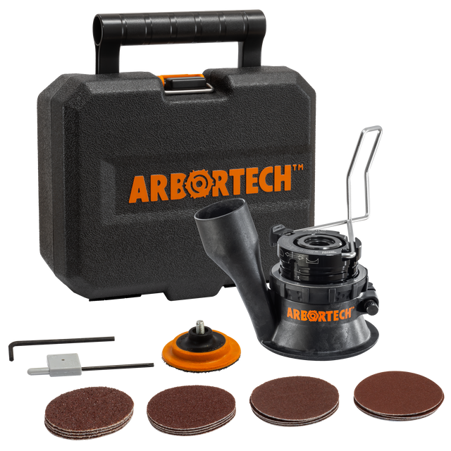 Arbortech SpheroPlane Angle Grinder Attachment carving spherical wooden bowl