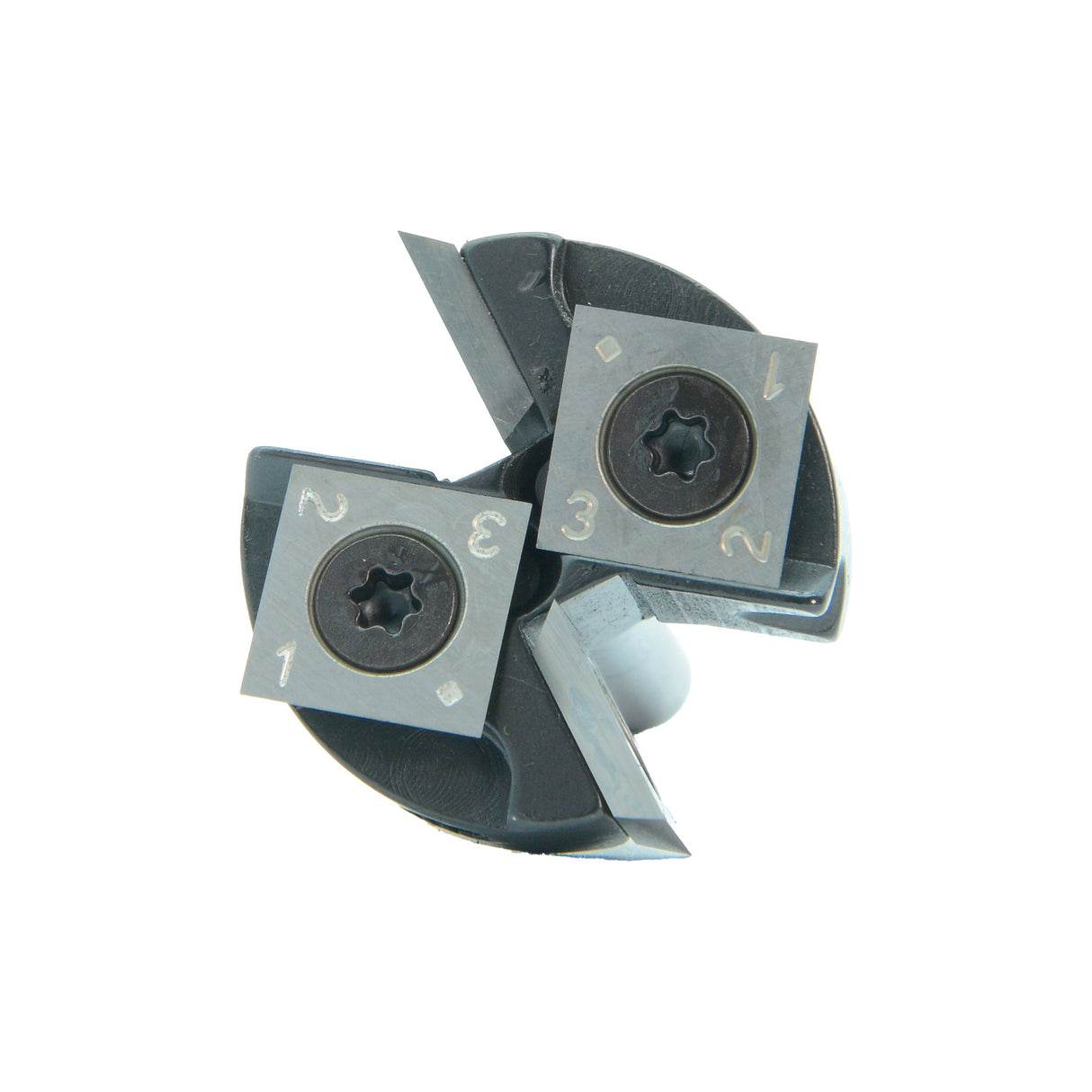 Torquata 2+2 Flute Surface Planing Carbide Insert Router Bit 31.75mm Diameter & Replacement Cutters 1/4in Shank