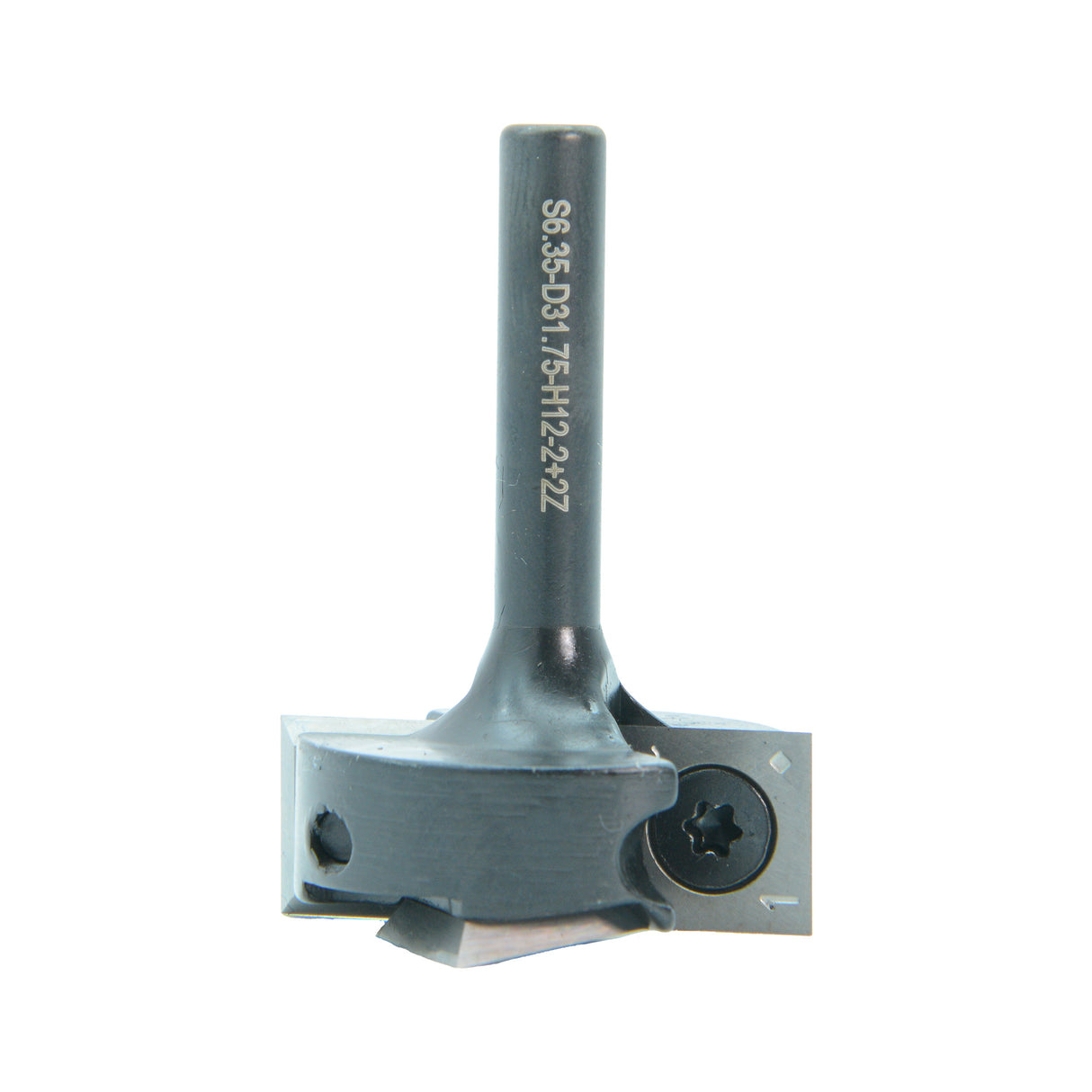 Torquata 2+2 Flute Surface Planing Carbide Insert Router Bit 31.75mm Diameter & Replacement Cutters 1/4in Shank