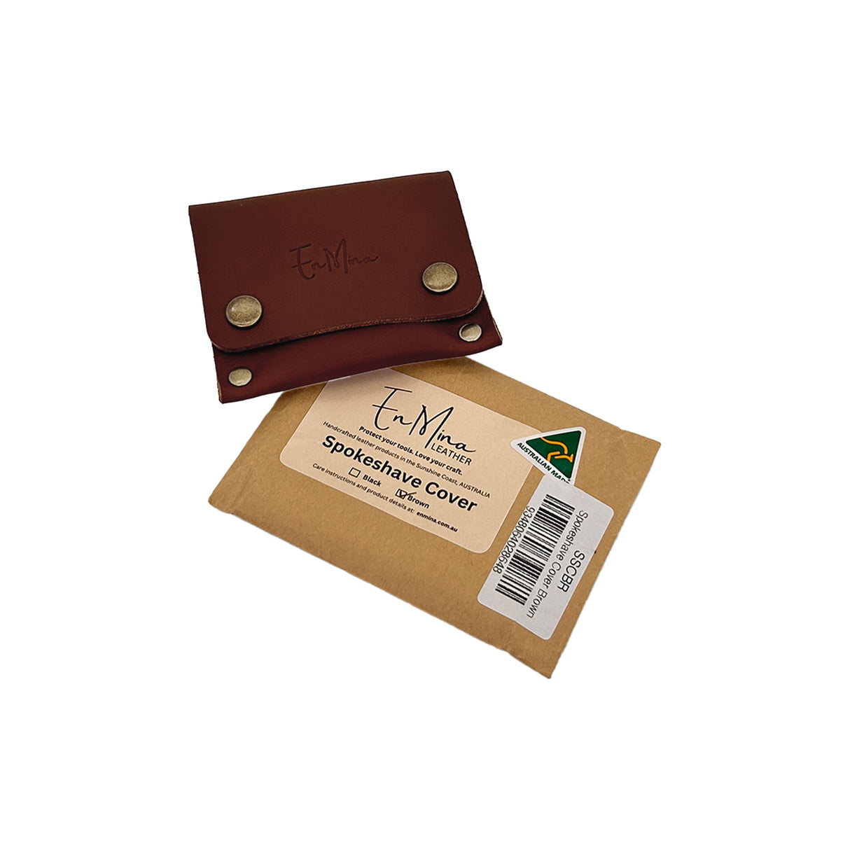 En Mina Leather Spokeshave Cover