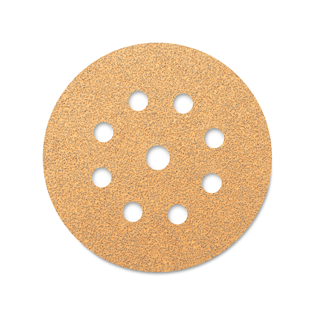 SIA Abrasives 1944 siaone Sanding Disc 125mm 9-Hole Pack of 50 with various grit options for wood and other materials