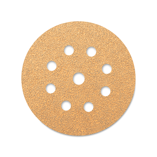 SIA Abrasives 1944 siaone Sanding Disc 125mm 9-Hole Pack of 50 with various grit options for wood and other materials