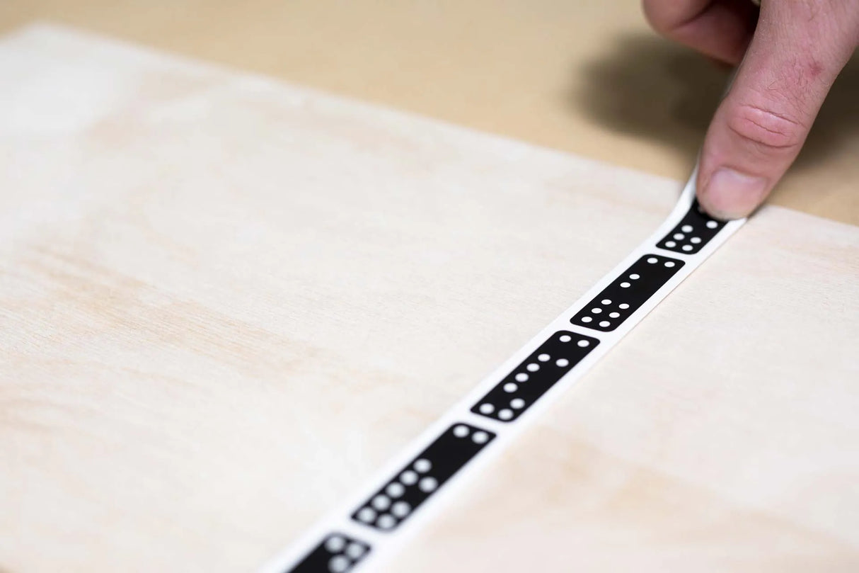 ShaperTape fiducial markers for Origin Handheld CNC Router in use