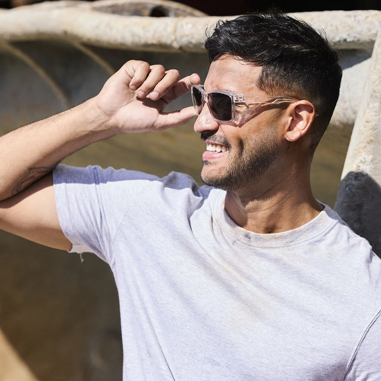 Bollé Safety STKS 420 Polarised Safety Glasses with Clear Frame, eco-friendly design, ergonomic fit