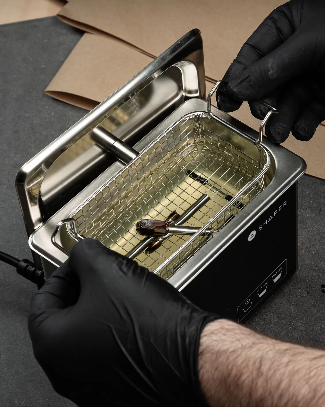 Shaper Tools BitWasher Ultrasonic Router Bit Cleaner