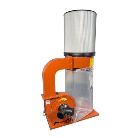 Sherwood 2HP Dust Extractor with Pleated Filter Cartridge for woodworking