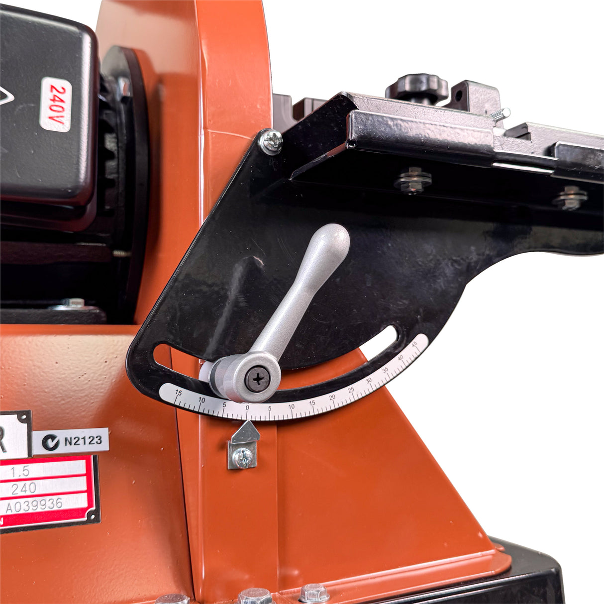 Sherwood 15in Disc Sander in workshop setting with cabinet stand