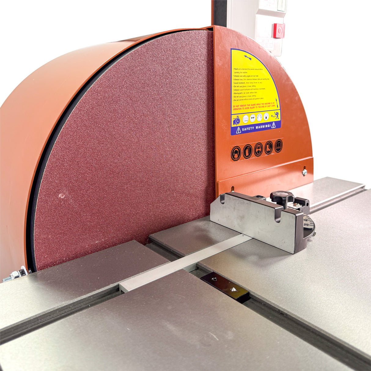 Sherwood 20in Disc Sander with Cabinet Stand in a workshop setting