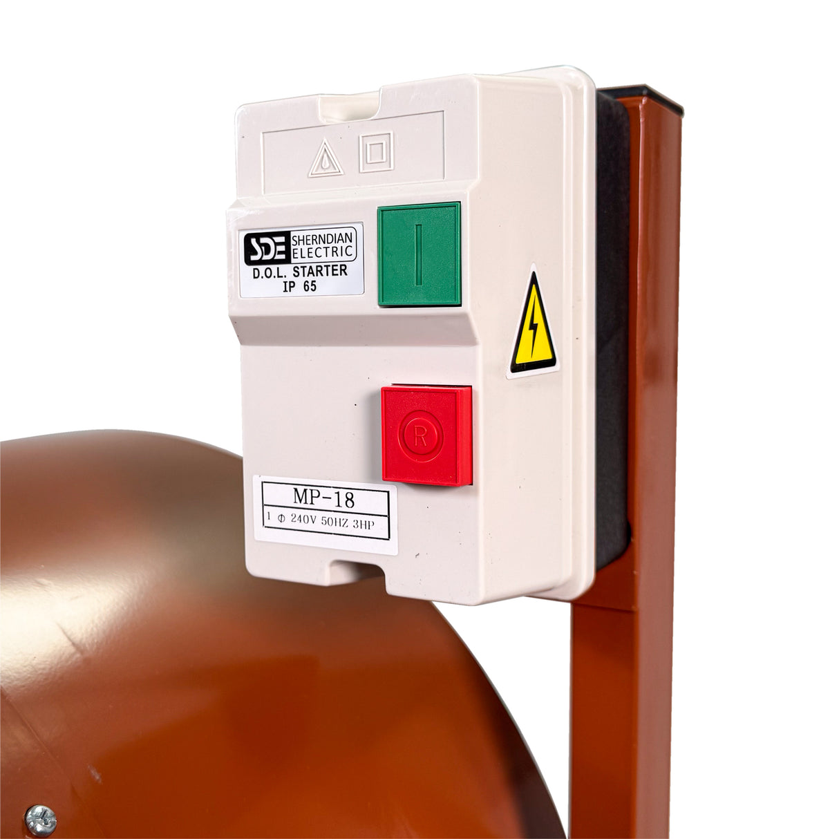 Sherwood 20in Disc Sander with Cabinet Stand in action, showcasing its power and precision