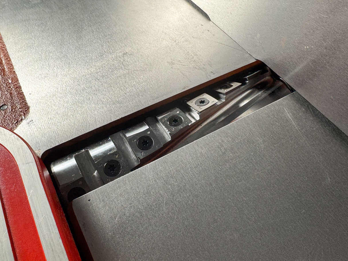 Sherwood 6in Benchtop Jointer with Helical Spiral Head 1500W 2HP includes Open Stand