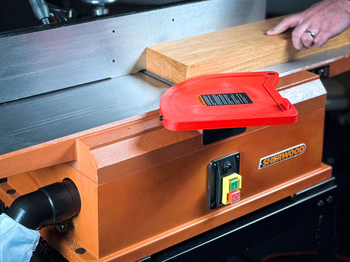 Sherwood 8in Benchtop Jointer with Helical Spiral Head 1500W 2HP includes Open Stand