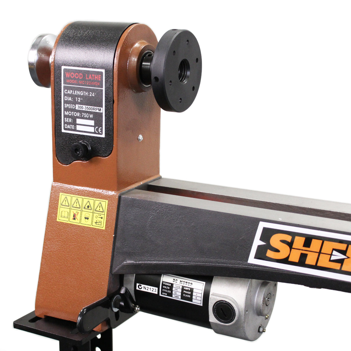 Sherwood Minimax Wood Lathe 305mm Swing 750W 1HP headstock