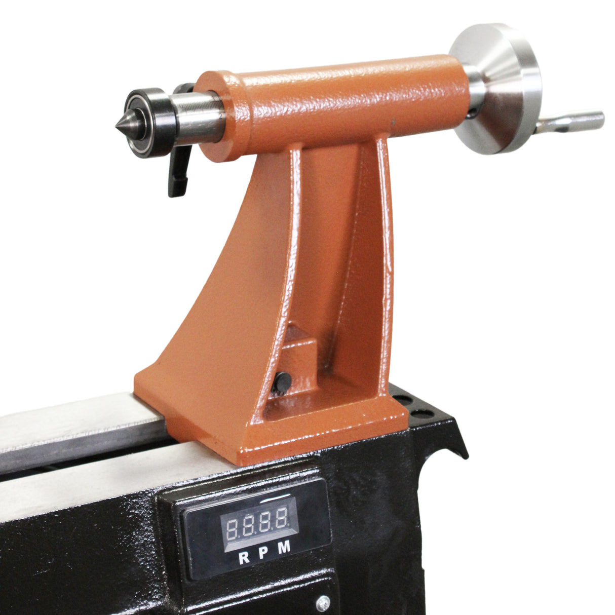 Sherwood Midi EVS Wood Lathe showcasing 350mm swing and 750W power