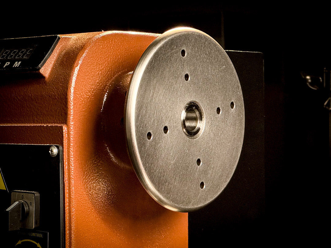 Sherwood Steel 150mm Face Plate for Wood Lathe M30 Thread - Precision-machined bright steel face plate with M30 thread bore