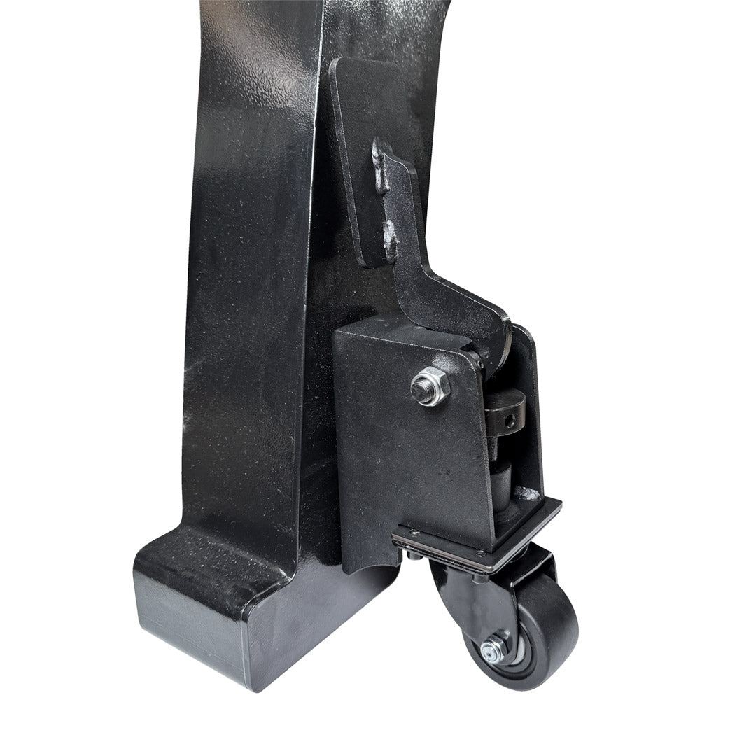 Sherwood set of 4 retractable swivel castors for wood lathes in action