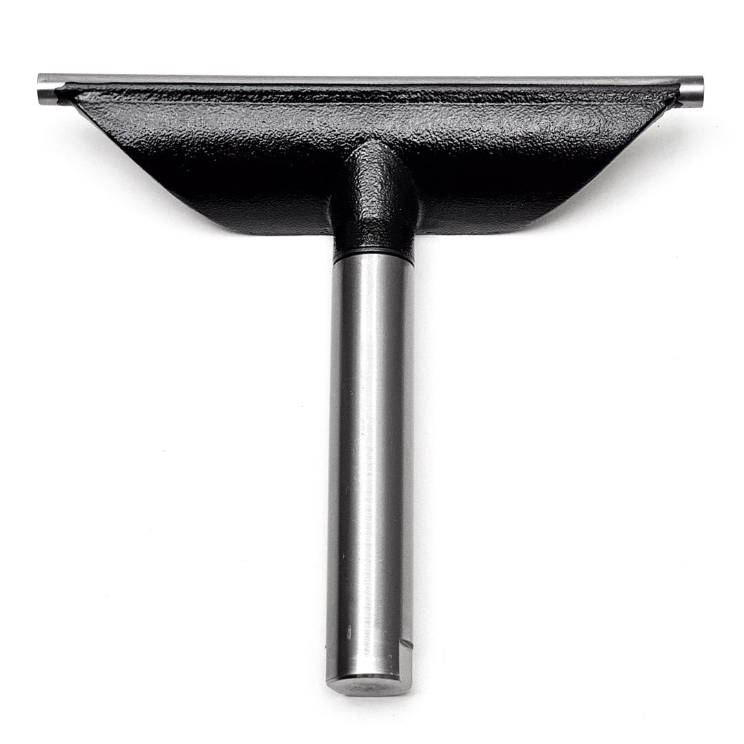 Sherwood Tool Rests for Wood Lathes, 25.4mm Post, top view, hardened steel bar for precise woodturning