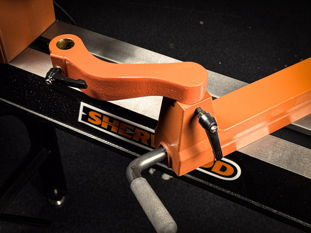 Sherwood Tool Rest Extension for 25.4mm Wood Lathe Post, ideal for turning larger diameter workpieces