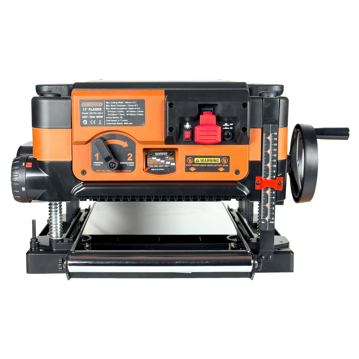 Sherwood 13in Benchtop Pro Thicknesser with Helical Cutterhead 1800W