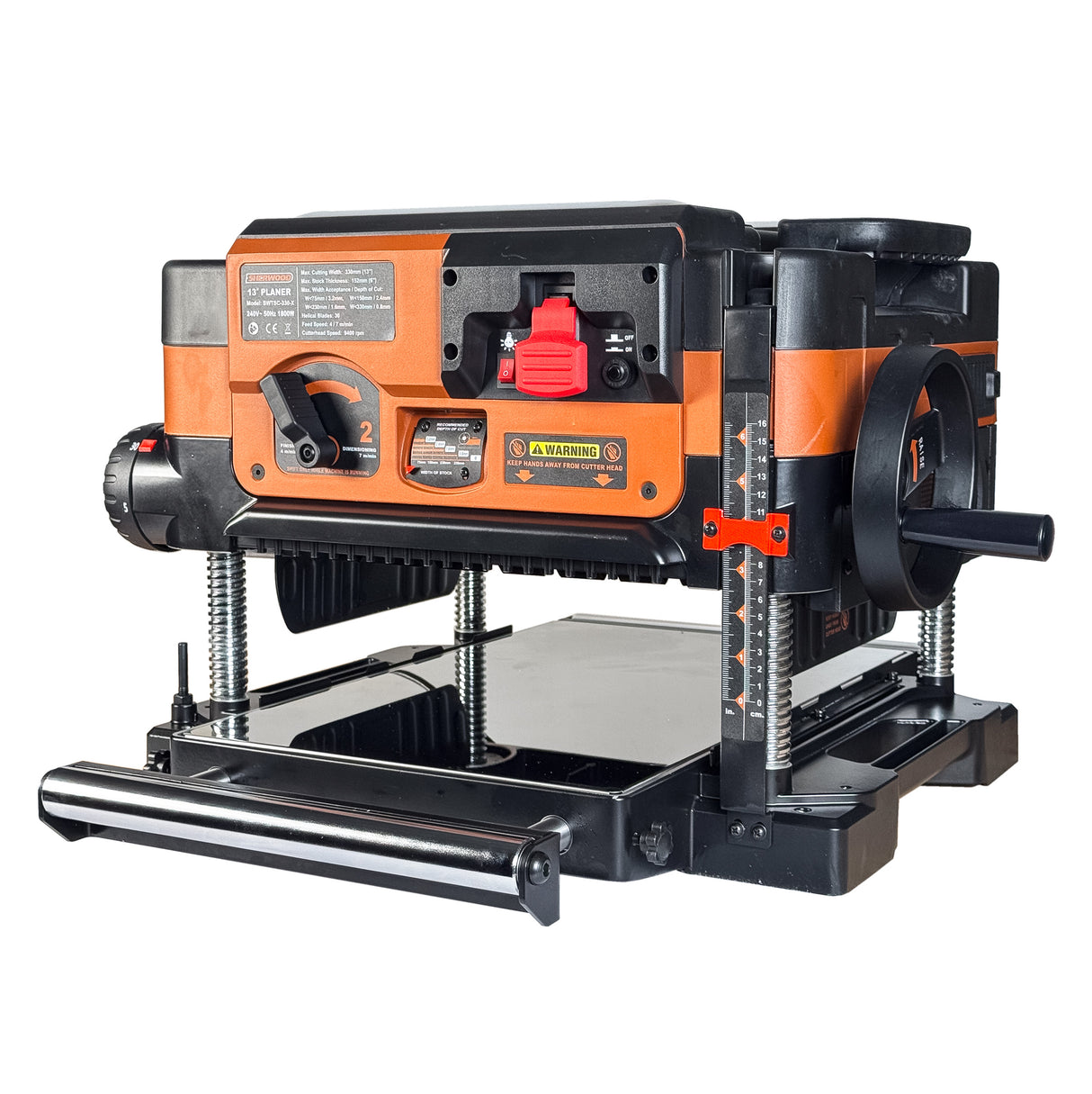 Sherwood 13in Benchtop Pro Thicknesser with Helical Cutterhead 1800W