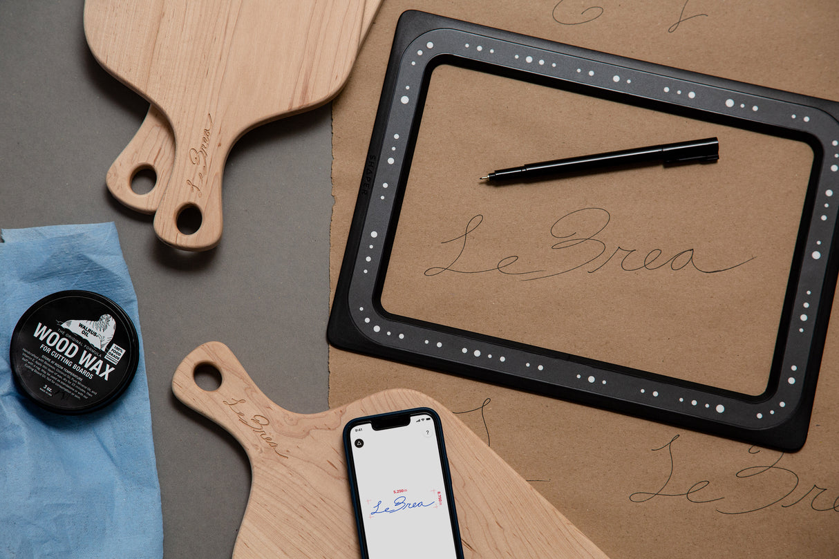 Shaper Tools Trace Frame & Case capturing a drawing for easy conversion to vector graphics