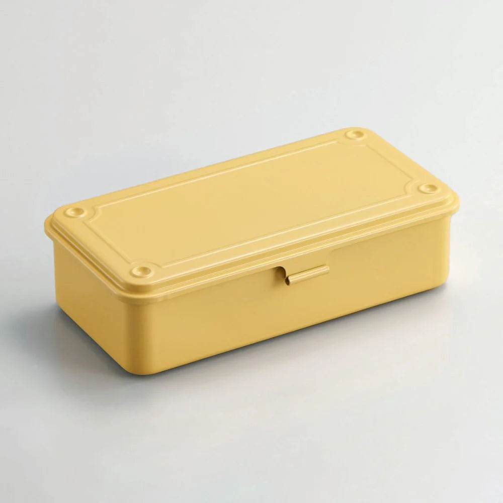 Toyo Trunk Shape Toolbox 19cm open, showcasing internal compartments and sturdy handle