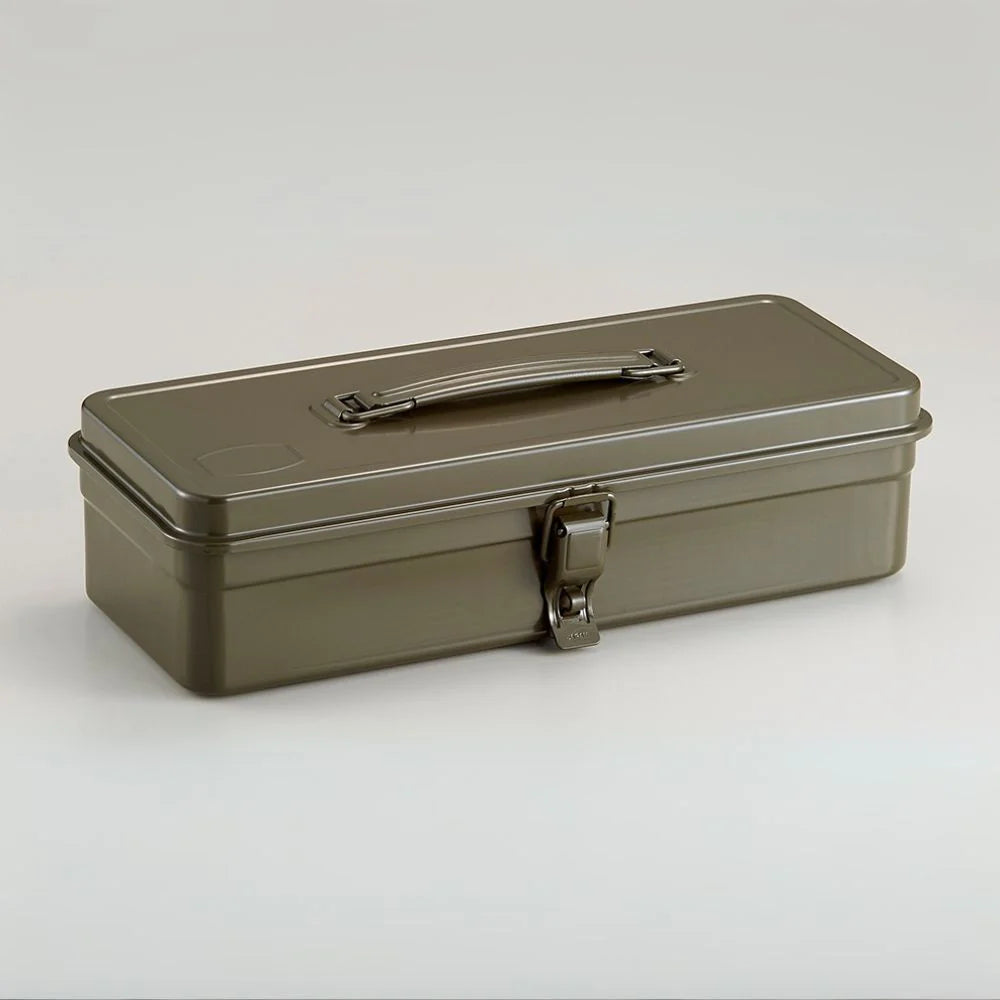 Wooden Toyo toolbox in trunk shape design, 32cm size, showcasing durable craftsmanship and elegant finish