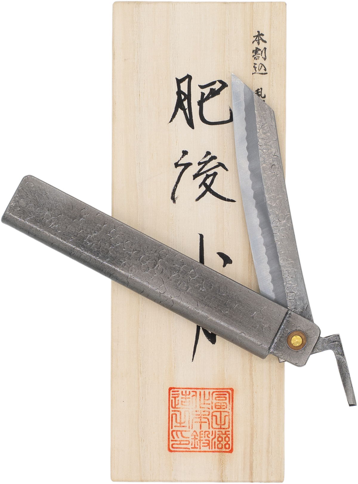 Tomita Higo Pocket Knife White Steel Kiritsuke Style