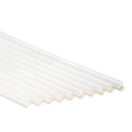 Power Adhesives Tecbond 248 High Strength Construction Hot Melt Glue Sticks 12 x 300mm Pack of 10 in use on wood surface