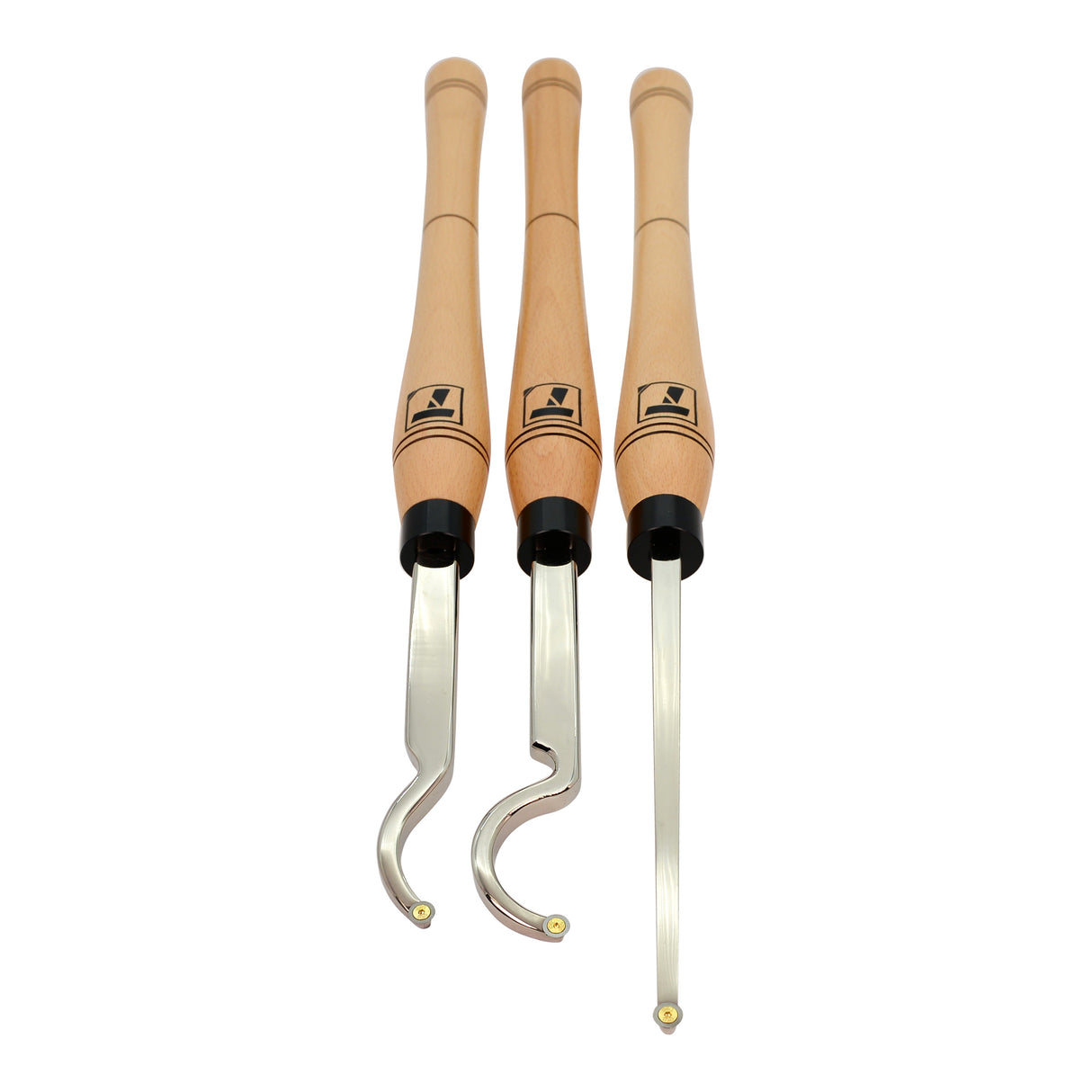 Torquata 3-Piece Hollowing Woodturning Tool Set with Tungsten Carbide Cutters