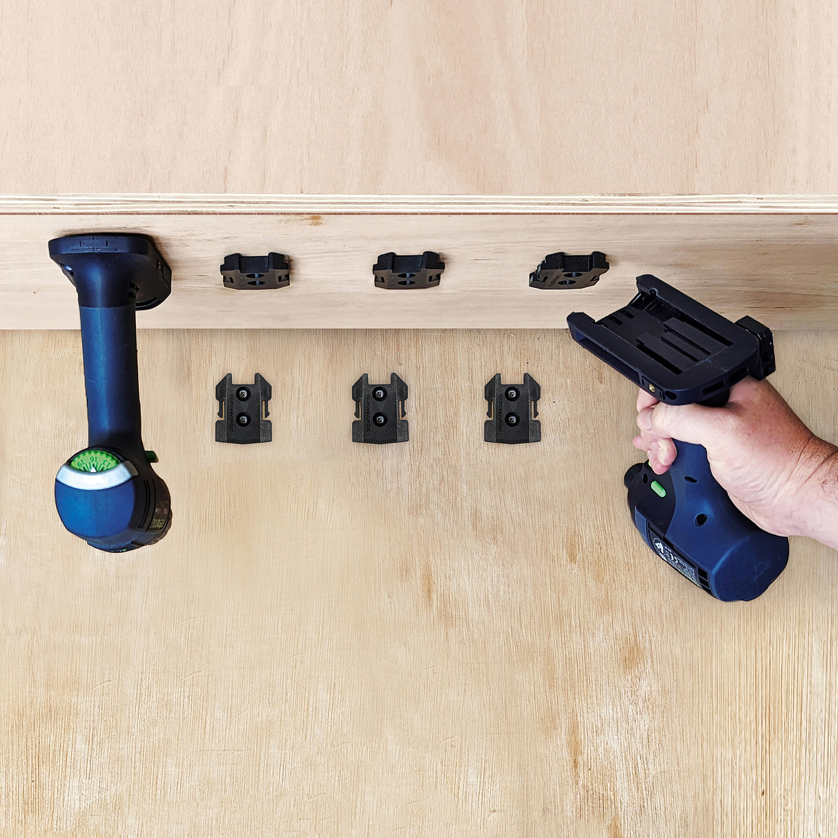 StealthMounts Tool Mounts for Festool 18V Pack of 4 Black