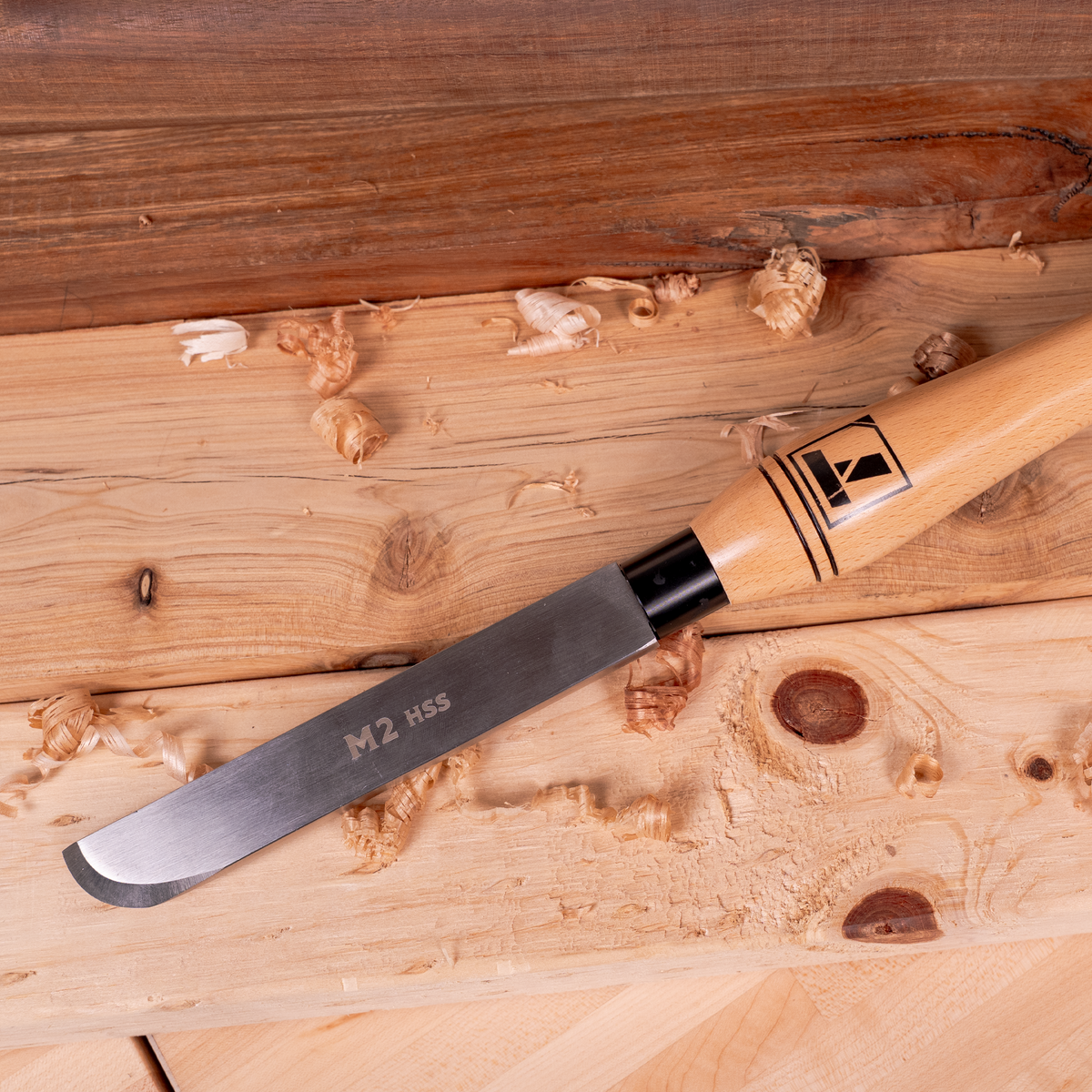 Torquata 25mm Negative Rake Bowl Finishing Scraper M2 HSS Woodturning Tool