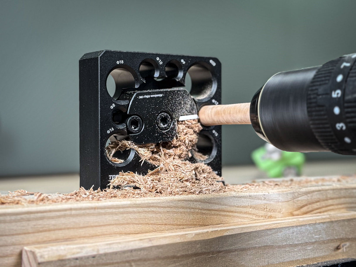 Torquata Dowel Making Jig creating 8-20mm diameter dowels from various timbers. Perfect joinery for tight fits and decorative accents