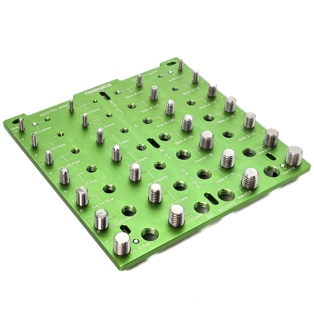 Torquata Nut & Bolt Thread Size Checker for 28 Metric/Imperial Threads in Australian woodworking tool store