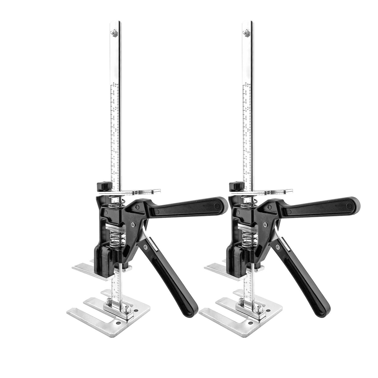 Torquata Set of Two Cabinet Jacks in action, showcasing dual-direction operation for efficient lifting