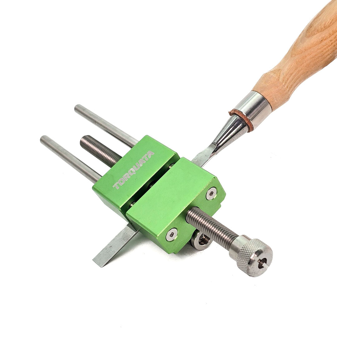 Torquata Honing Guide for Sharpening Tools, Alloy & Stainless Steel jaws gripping securely