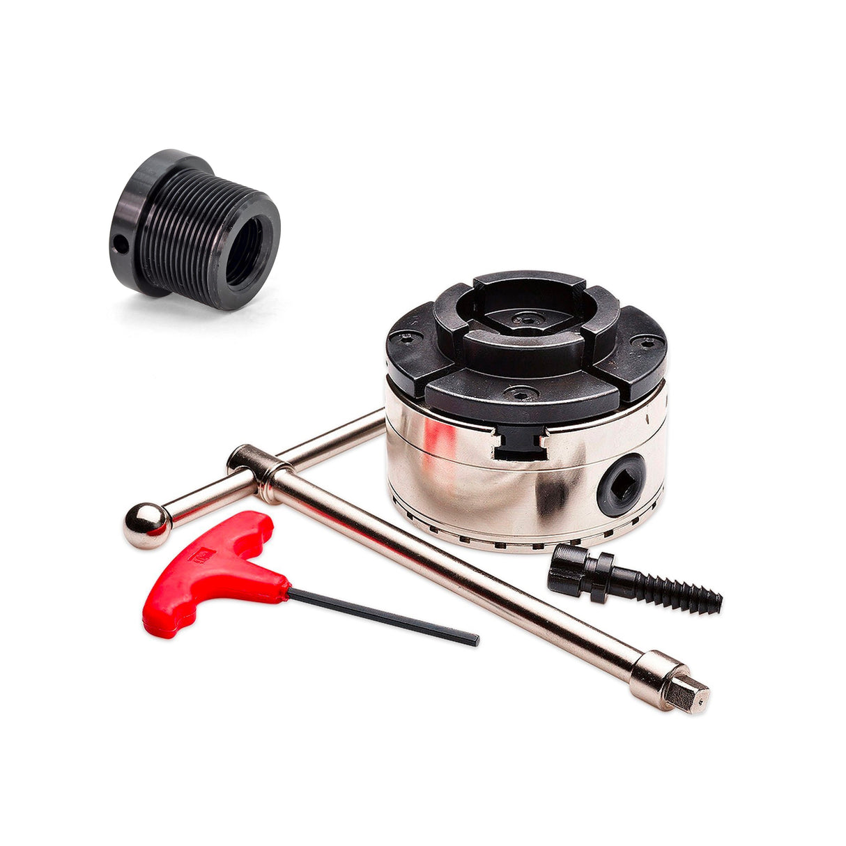 Torquata 100mm Scroll Chuck Insert Adapter and TSC-100 Scroll Chuck for lathes