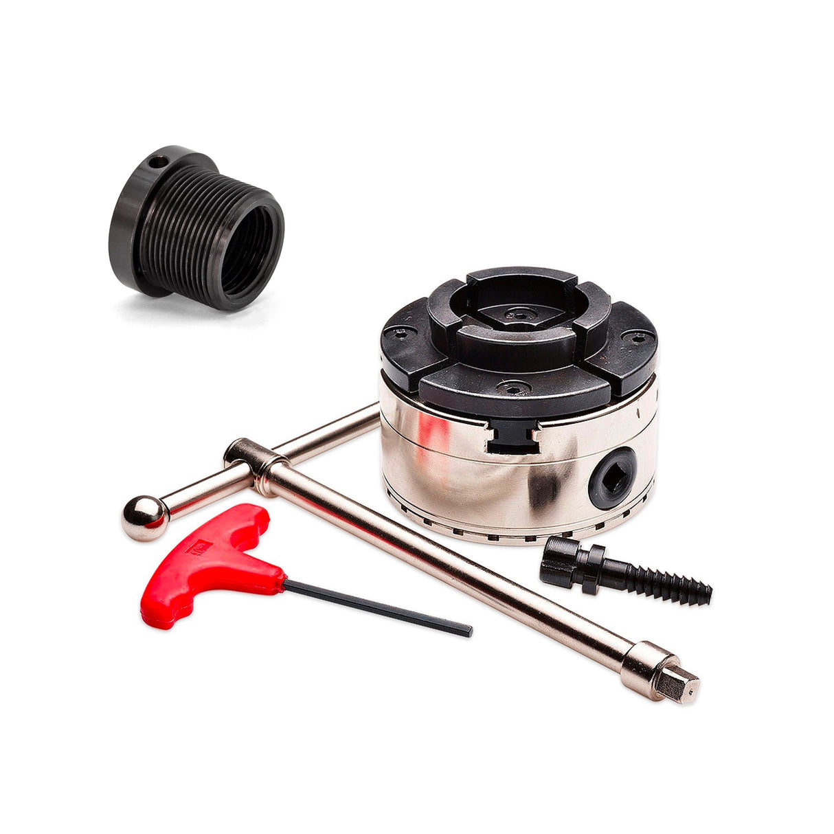 Torquata 100mm Scroll Chuck Insert Adapter and TSC-100 Scroll Chuck for lathes