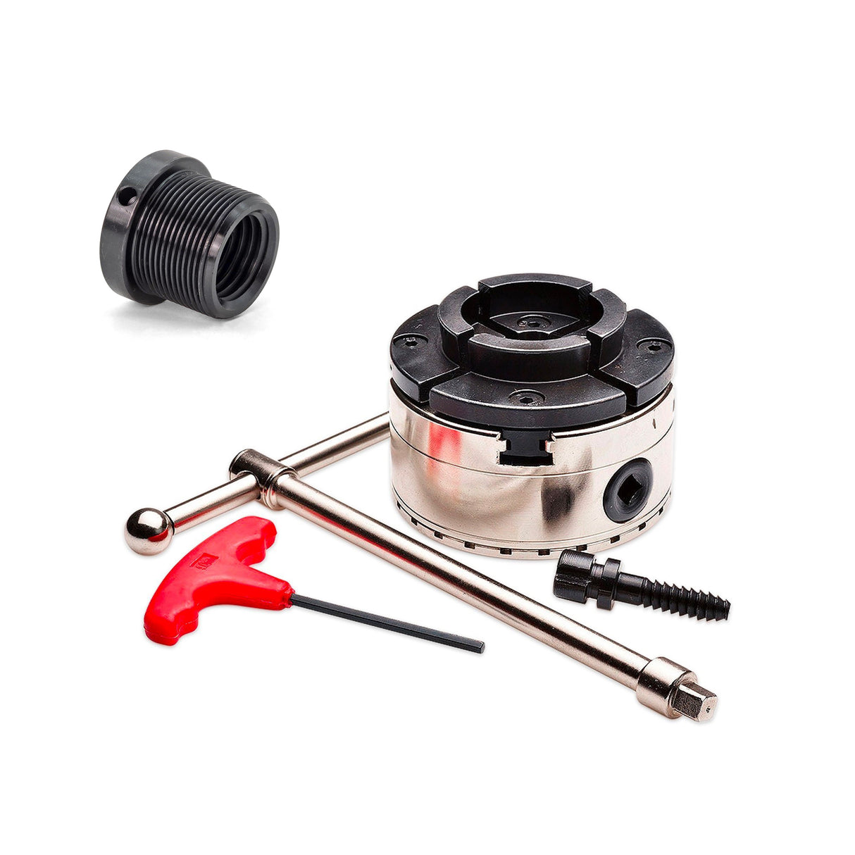 Torquata 100mm Scroll Chuck Insert Adapter and TSC-100 Scroll Chuck for lathes