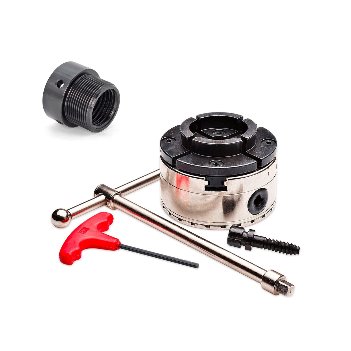 Torquata 100mm Scroll Chuck Insert Adapter and TSC-100 Scroll Chuck for lathes