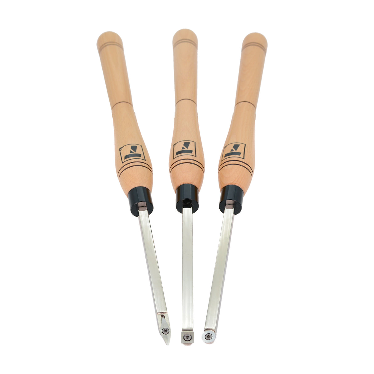 Torquata 3-Piece Tungsten Carbide Medium Woodturning Tool Set