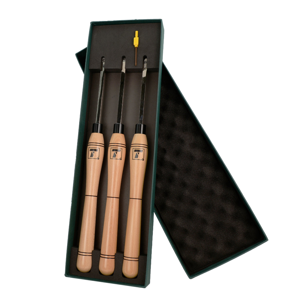 Torquata 3-Piece Tungsten Carbide Medium Woodturning Tool Set