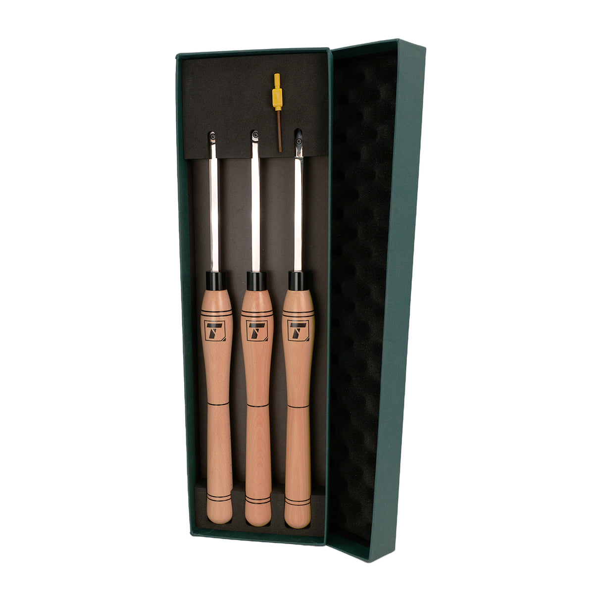 Torquata 3-Piece Tungsten Carbide Medium Woodturning Tool Set