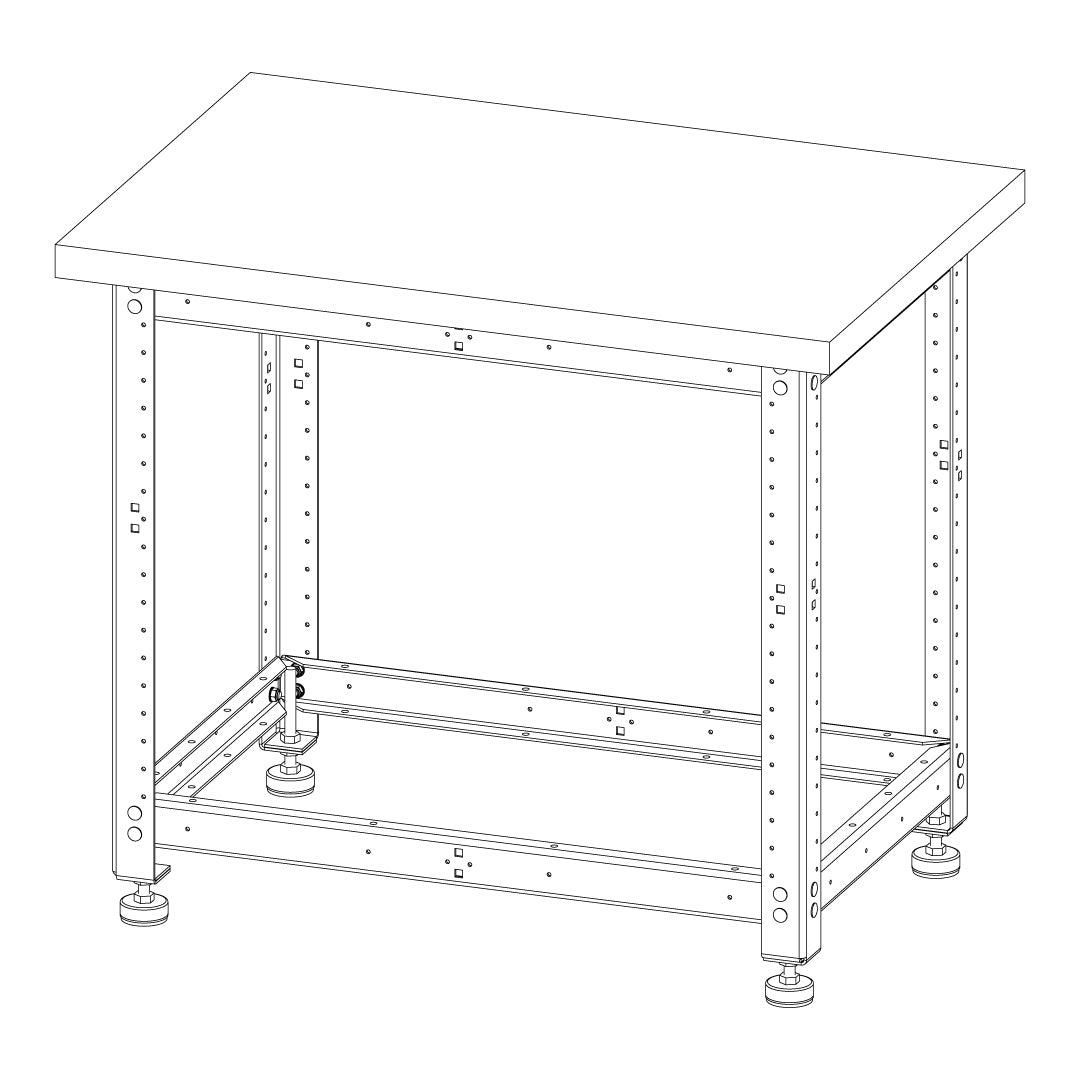 Torquata Workbench System 900 x 600 Workbench Kit with Plain Top