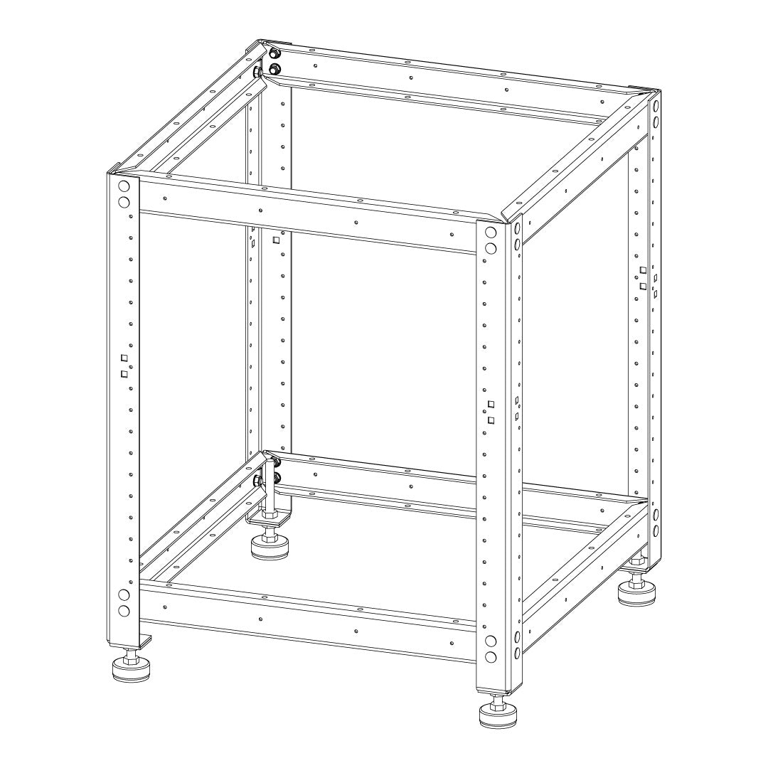 Torquata Workbench System 600 x 600 Mobile Benchtop Machine Stand Kit
