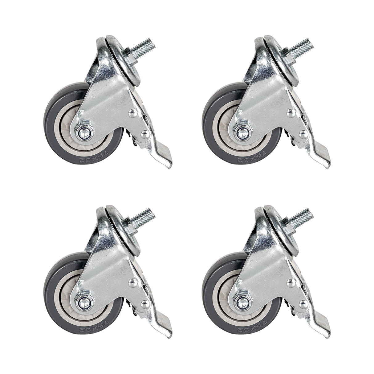 Torquata Workbench System Set of 4 Castors Locking