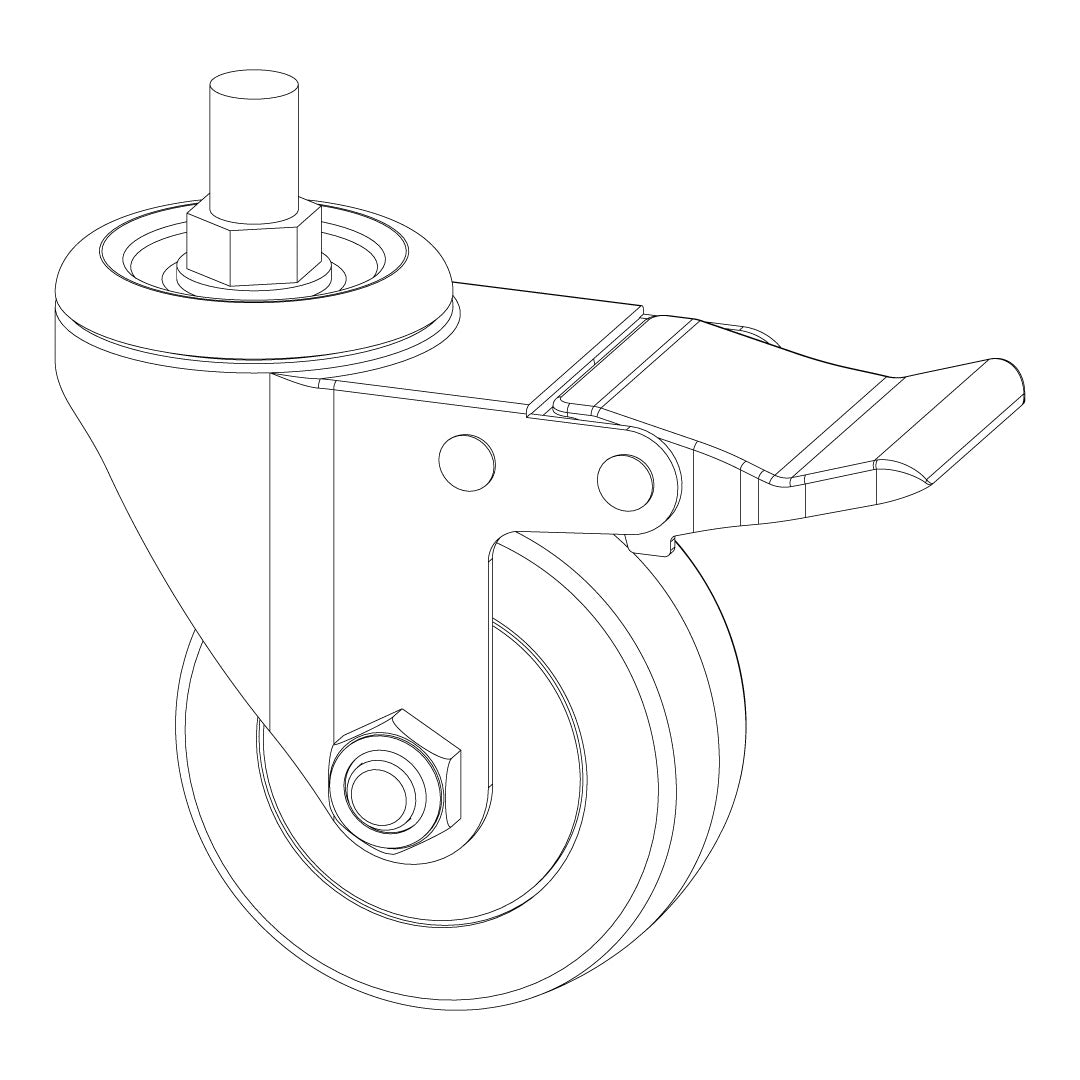 Torquata Workbench System Set of 4 Castors Locking