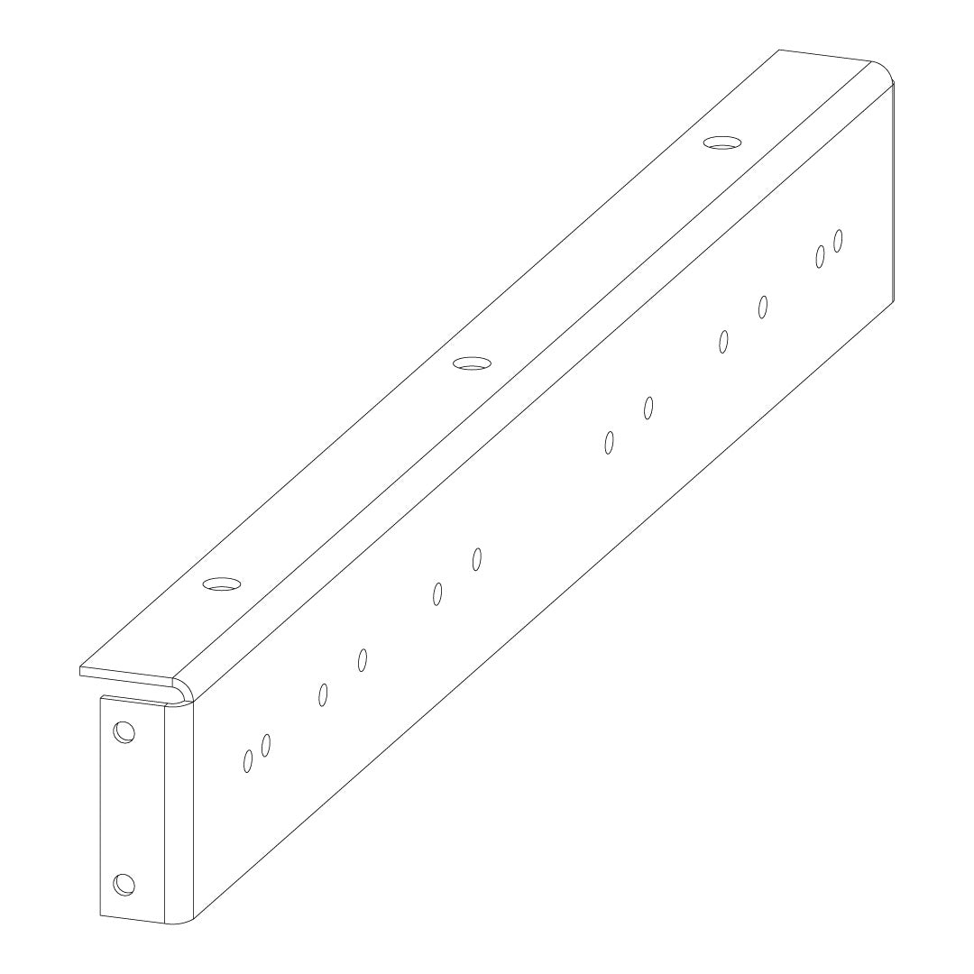 Torquata Workbench System Set of 2 Drawer or Shelf Rails